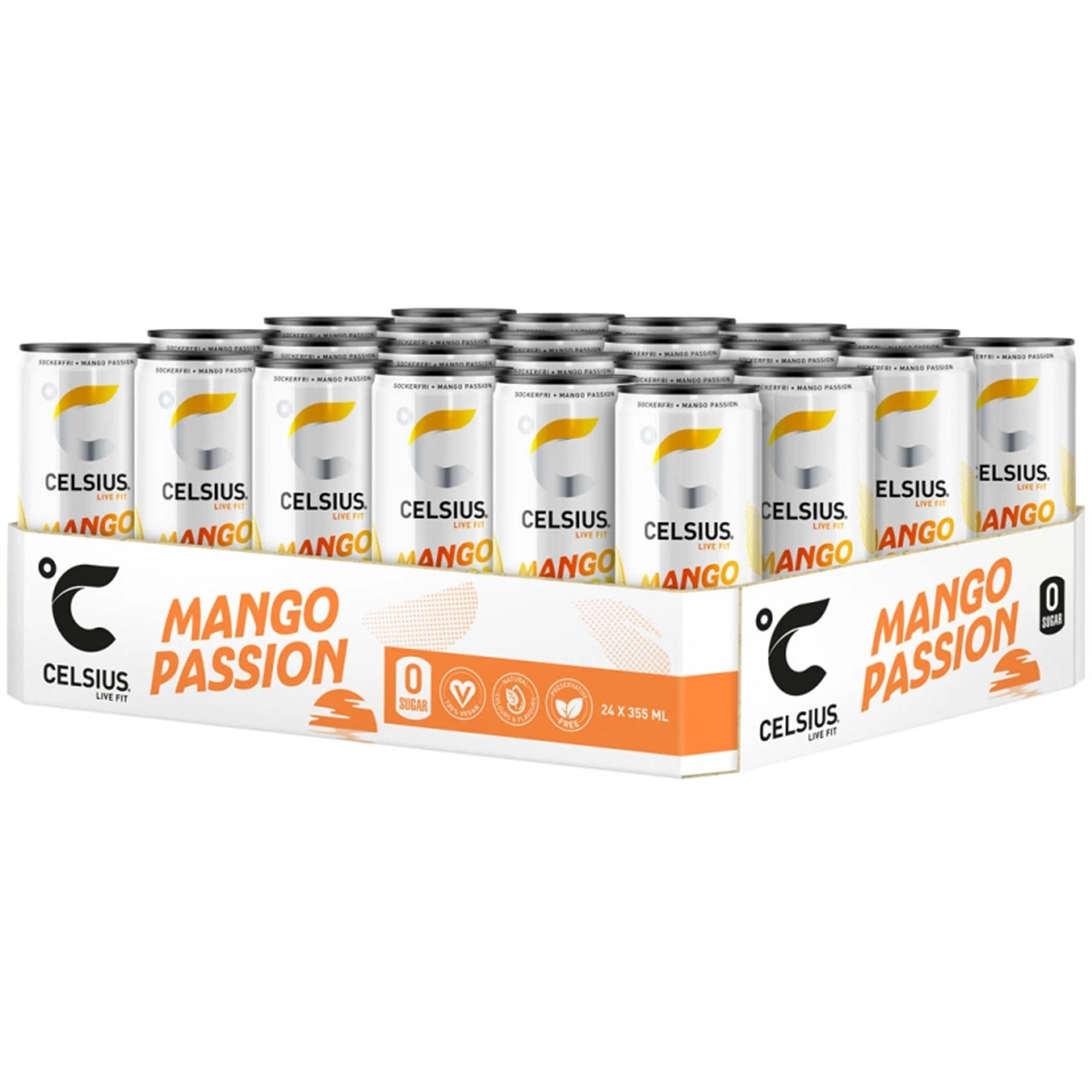 24 x Celsius 355 ml Mango Passion