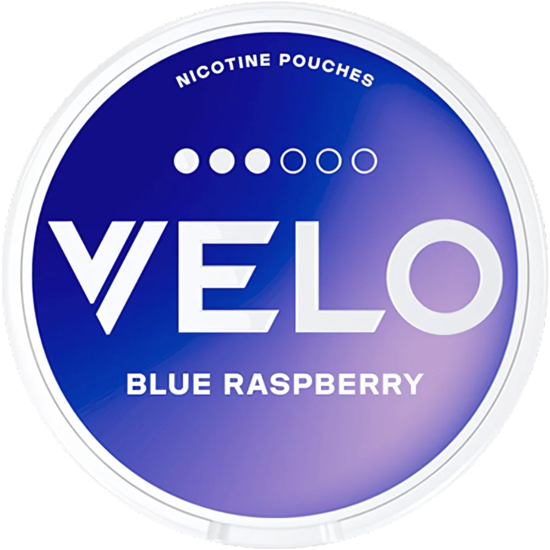 VELO Blue Raspberry Nicotine Pouches – 8mg (10 Pack)