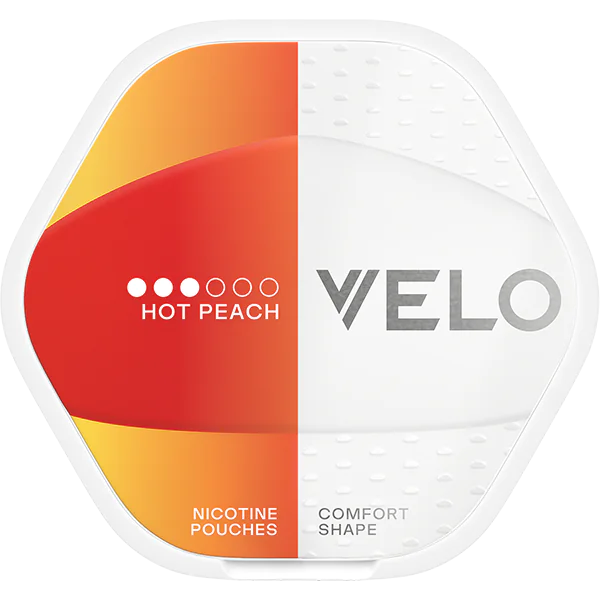 VELO Shift Hot Peach Nicotine Pouches – 8mg (10 Pack)
