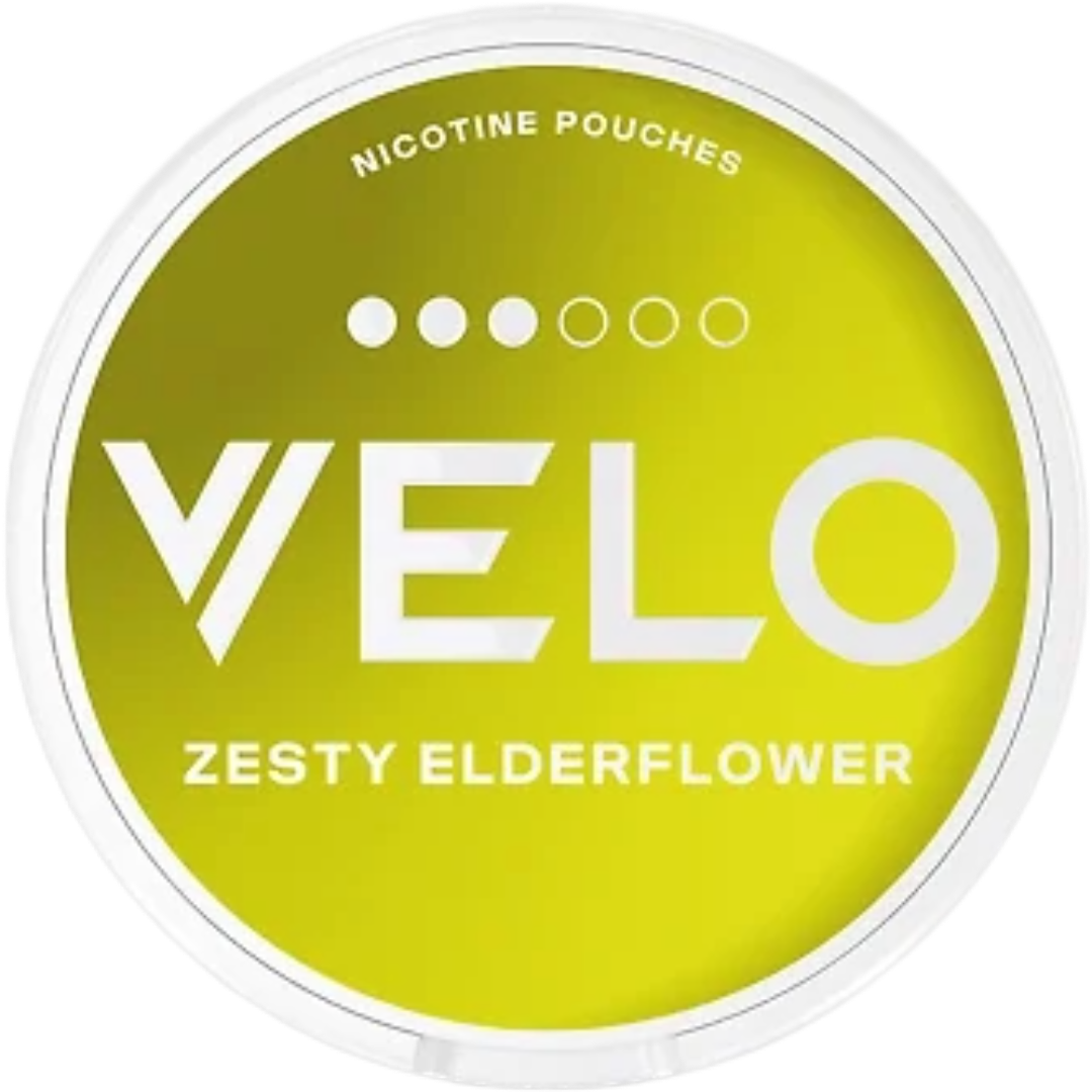 VELO Zesty Elderflower Nicotine Pouches – 10mg (10 Pack)