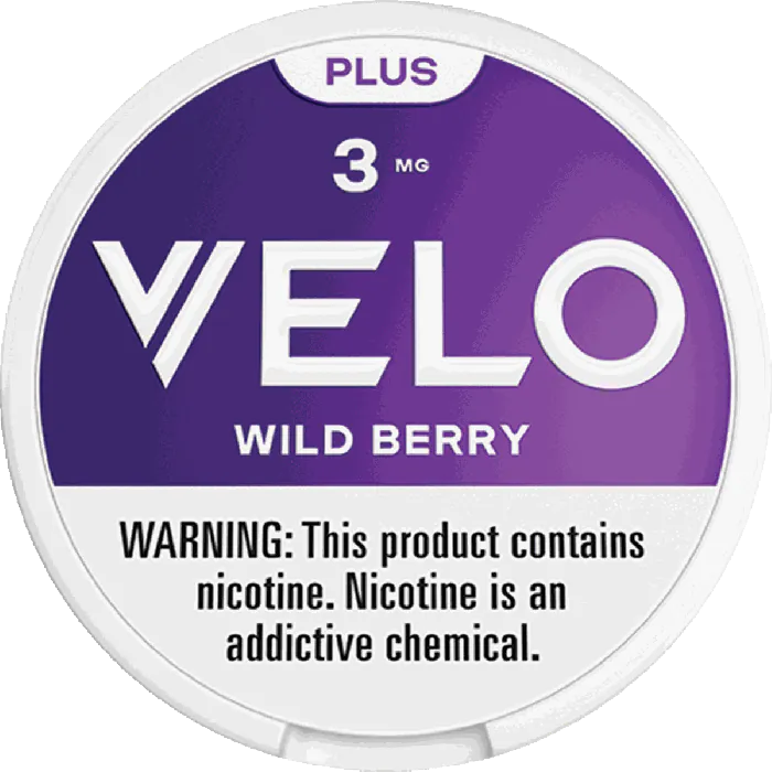 VELO Plus Wild Berry Nicotine Pouches (5 Pack) - 3mg